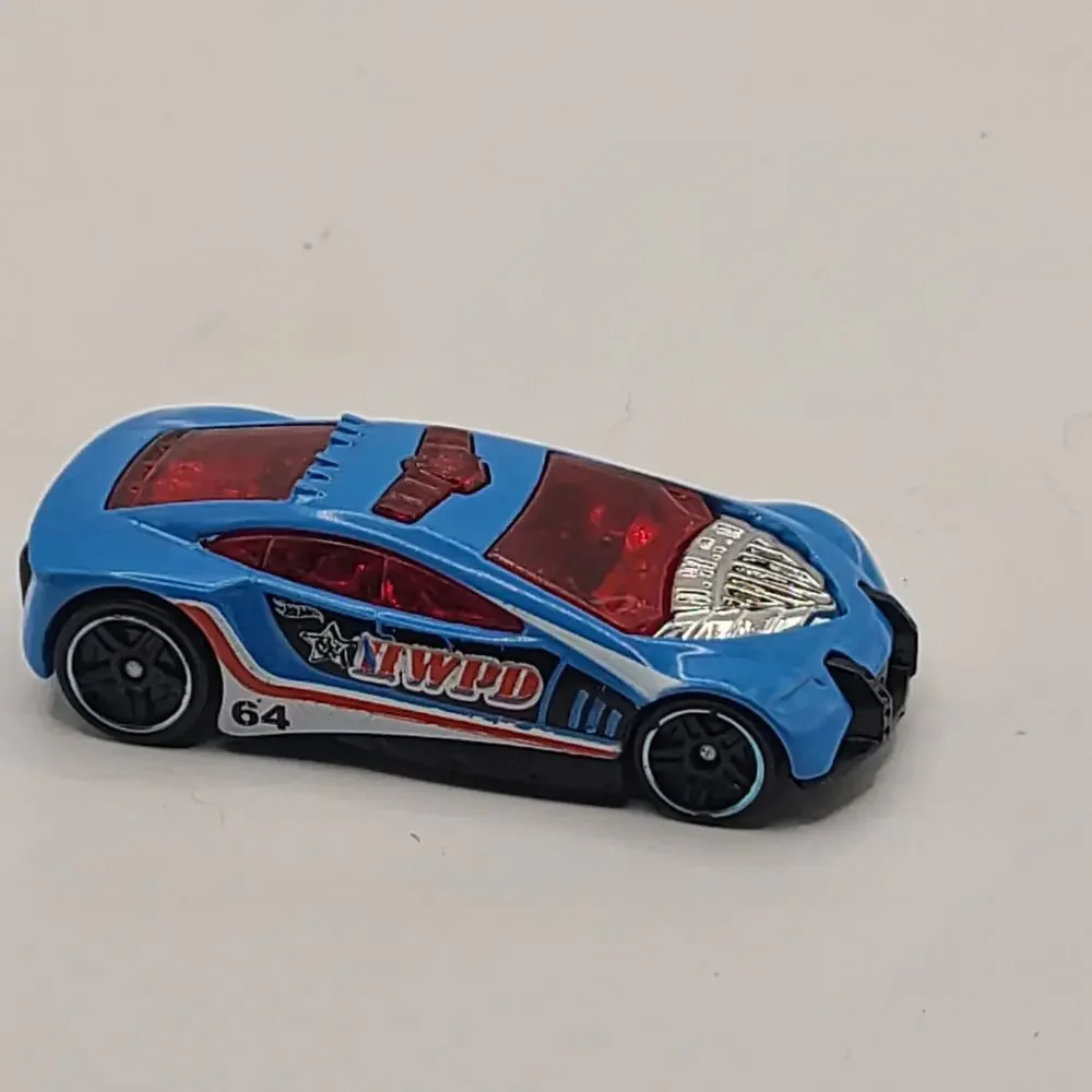 Hot Wheels Speed Trap Blue H.W.P.D. Die Cast Car 1:64—2010